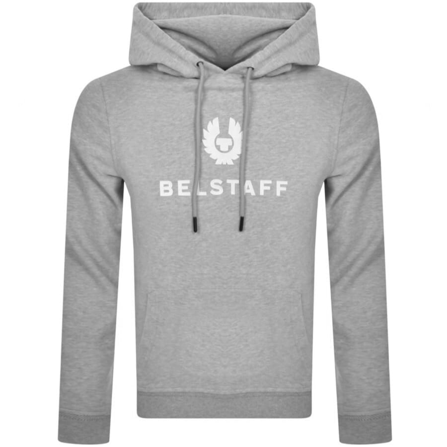 Belstaff Signature Hoodie Grey Mainline Menswear United States
